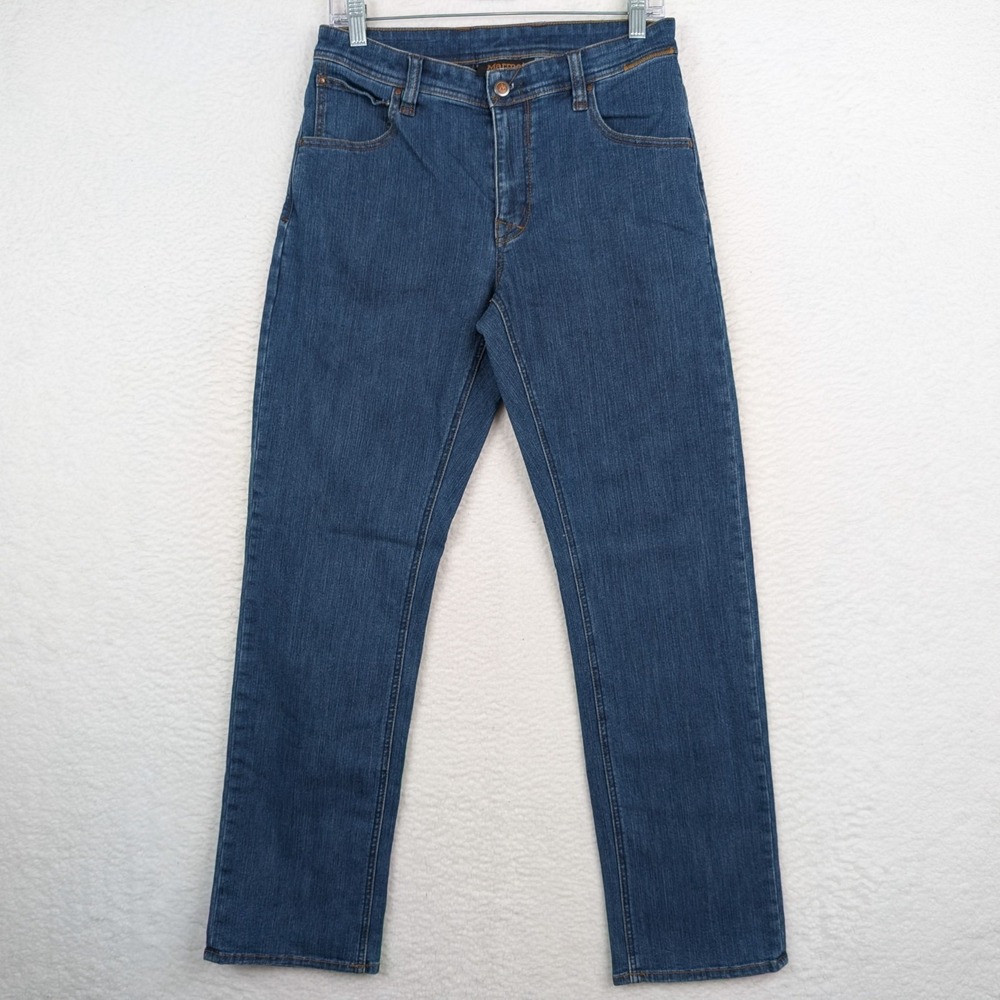 Marmot Jeans Men Size 30 Medium Wash "Pipeline" Cotton Blend